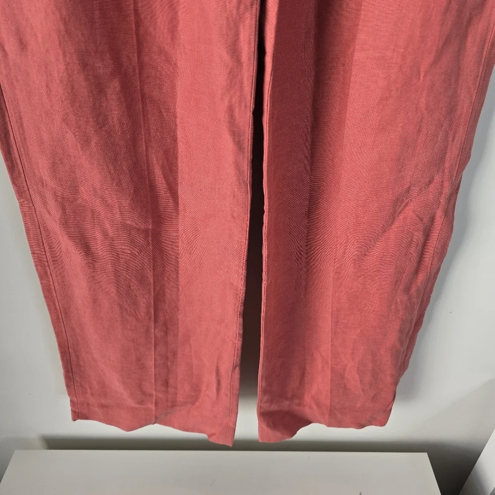 Wilfred The Effortless Pant Linen High Waist Wide Leg 0 Moroccan Spice Pink